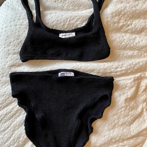 youswim black aplomb high waist two piece!